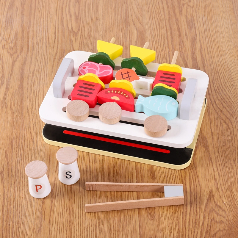 Wooden Play House Afternoon Tea Dessert Set Children′ S Role-Playing Kitchen Toys Wooden Toys