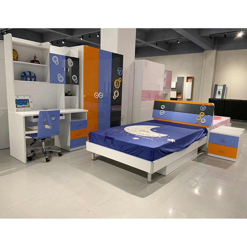 Wholesale Single Kids Bed Kid′s Room Home Wooden Modern Kids Bedroom Furniture