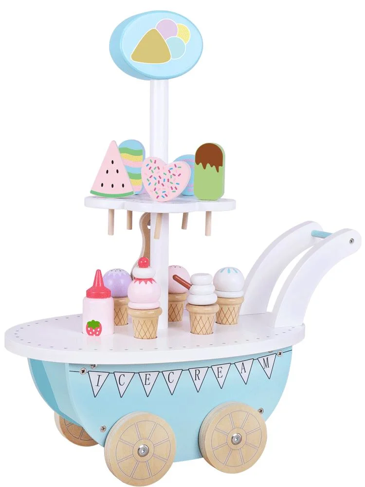 Wooden Play House Afternoon Tea Dessert Set Children′ S Role-Playing Kitchen Toys Wooden Toys